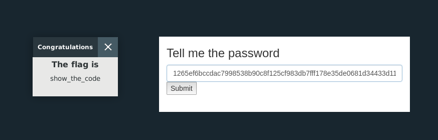 Correct Password