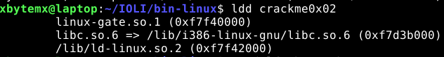 LDD over crackme0x02