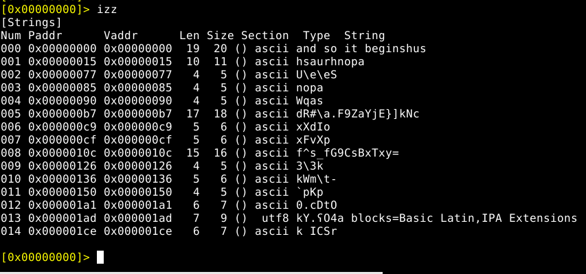 Strings of XOR1