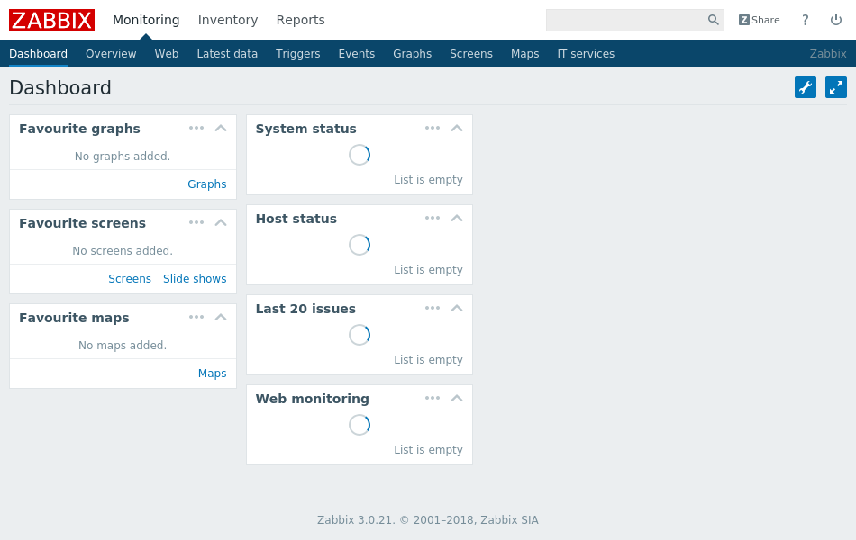 Zabbix Dashboard